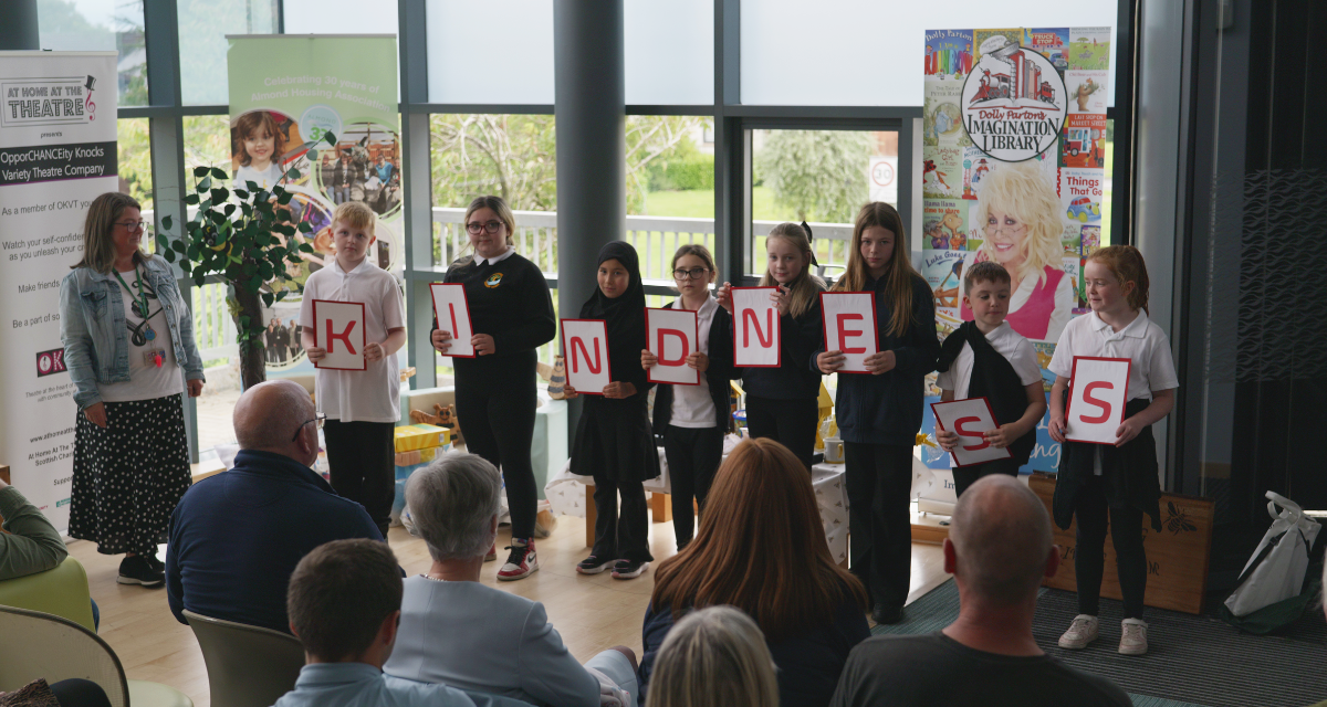 BeeKind Ambassadors with sign