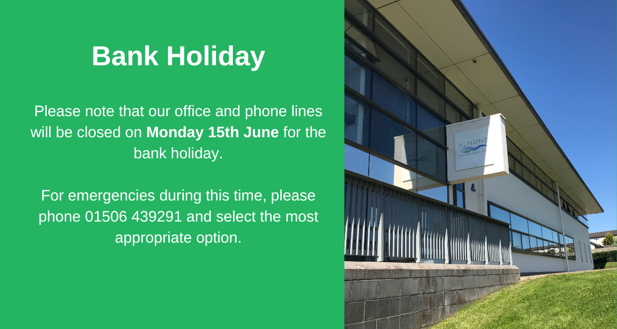 We're closed on Monday 15th June