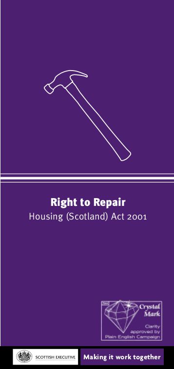 Right to Repair leaflet